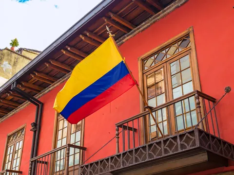 Casa colonial de La Candelaria en Bogotá, Colombia