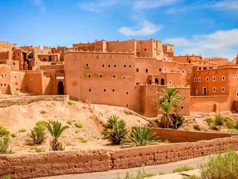 Vista de la Kasbah Ait Ben Haddou, patrimonio UNESCO en Marruecos