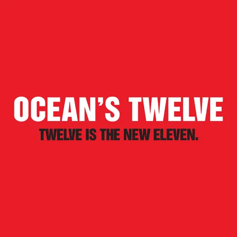 Cartel para la Película de Ocean's Twelve, pelicula que fué grabada en Ámsterdam