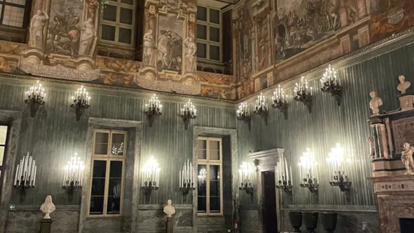 Habitación del Palacio Real de Turín, parte de las Residencias Reales de Saboya.