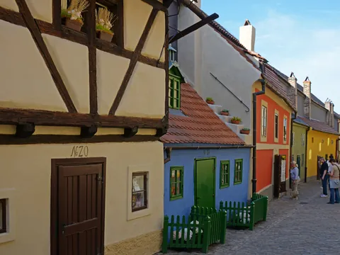 Casas de la Calle del Oro en el Castillo de Praga, República Checa