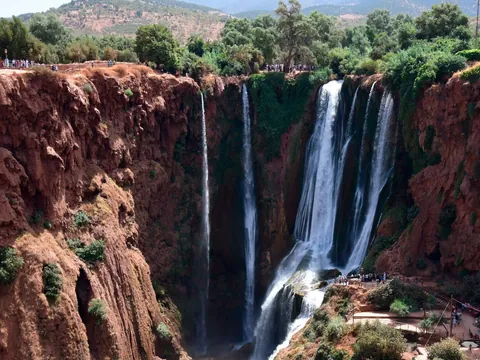 Cascadas de Setti Fatma en el valle de Ourika, cerca de Marrakech