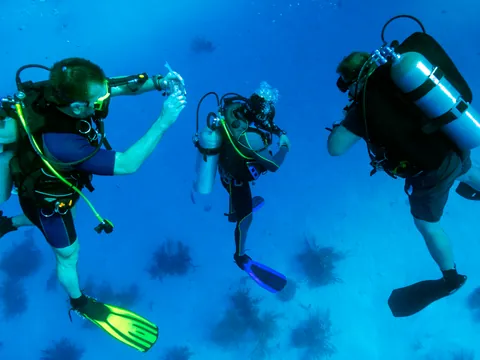 Buceo barco Menorca Inmersion Diving S'algar Salgar Mahon islas Baleares