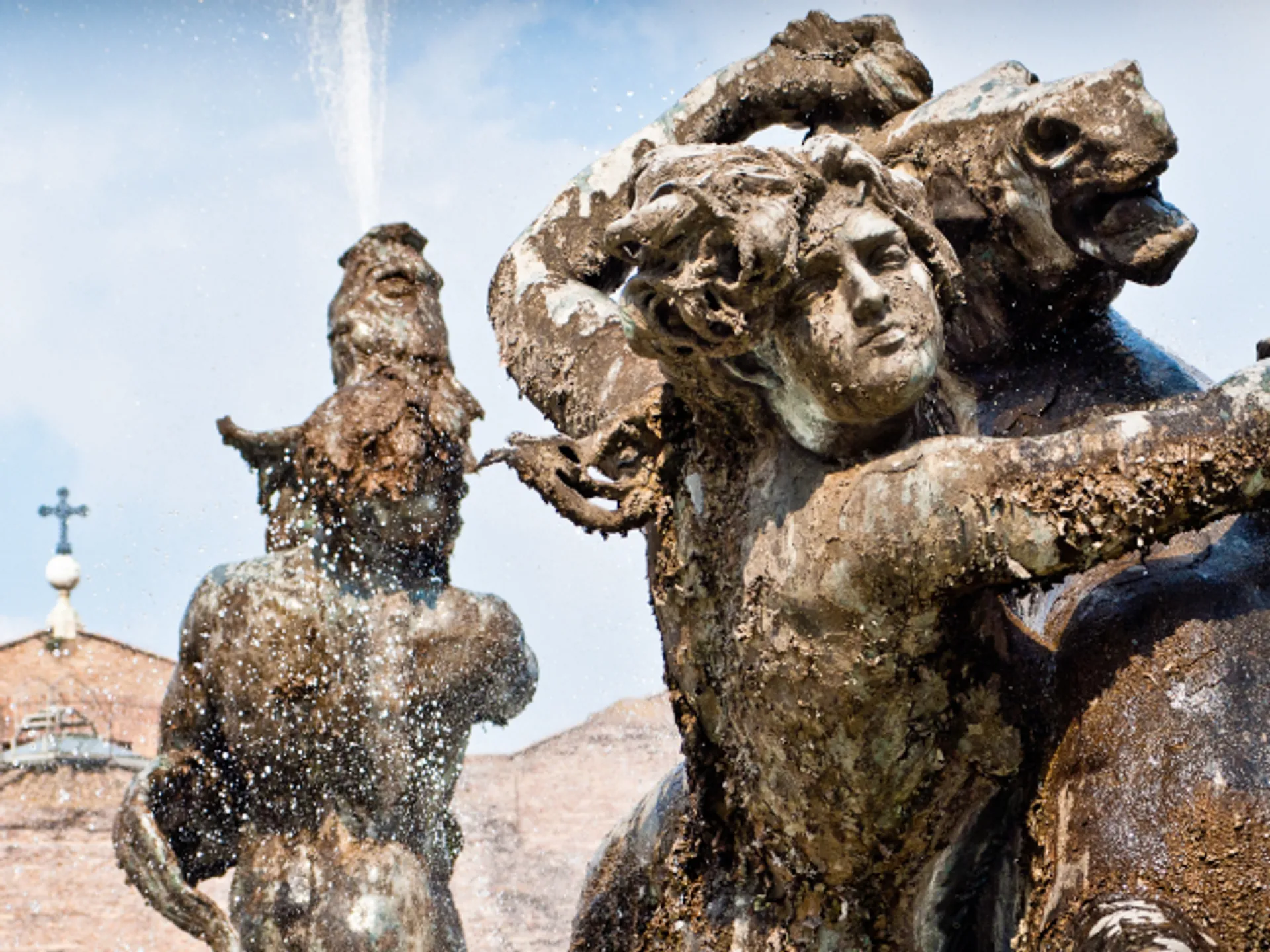 Fuente de la Piazza della Repubblica de Roma