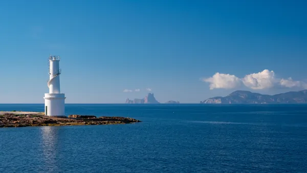 faro en la savina isla de formentera