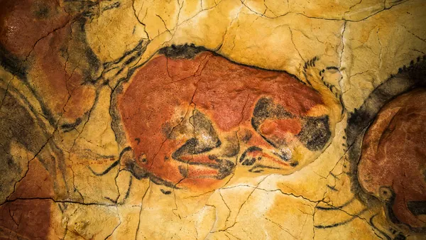 Bisonte pintura rupestre de la Neocueva de Altamira