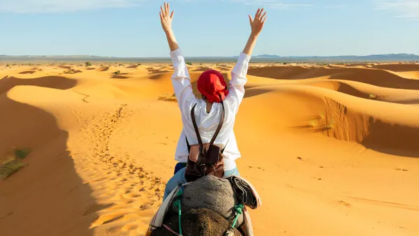 Paeo Camello Desierto Merzouga excursión Dias Marruecos desde Marrakech