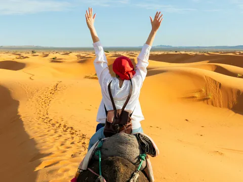 Paeo Camello Desierto Merzouga excursión Dias Marruecos desde Marrakech
