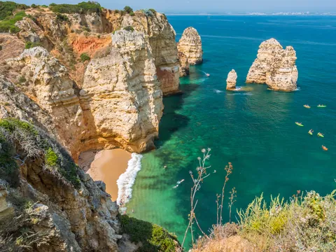 Acantilados en Ponta da Piedade, Lagos, Portugal