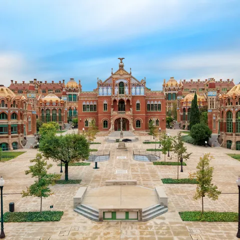 Vista del Hospital de la Santa Creu i Sant Pau - Hospital de la Santa Creu i Sant Pau de Barcelona - Qué ver en Barcelona - Guía de Viajes Barcelona - Buendía Tours