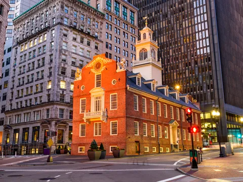 Old State House en el centro histórico de Boston, Estados Unidos