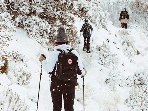Ruta Guiada Raquetas Nieve Fuentes Invierno excursión San Isidro Aller Asturias Castilla León