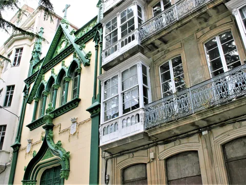 Edificios en Ferrol, La Coruña, España