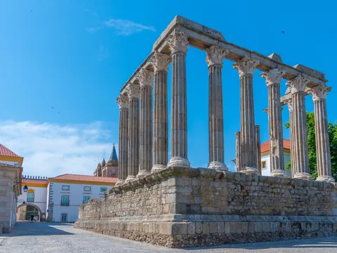 Temple of Diana in Évora, the Roman temple of the city.