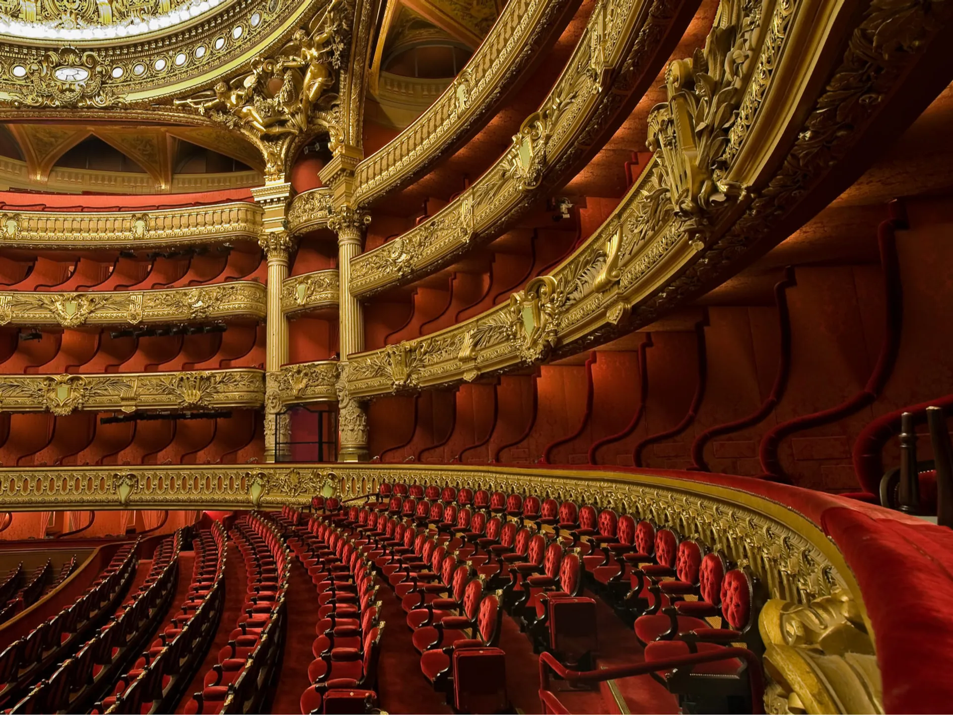 Palcos de la Ópera Garnier de París