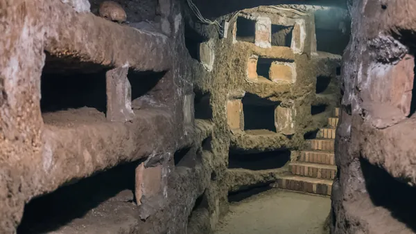 Catacumbas de San Sebastián de Roma, donde descubrir el pasado cristiano.