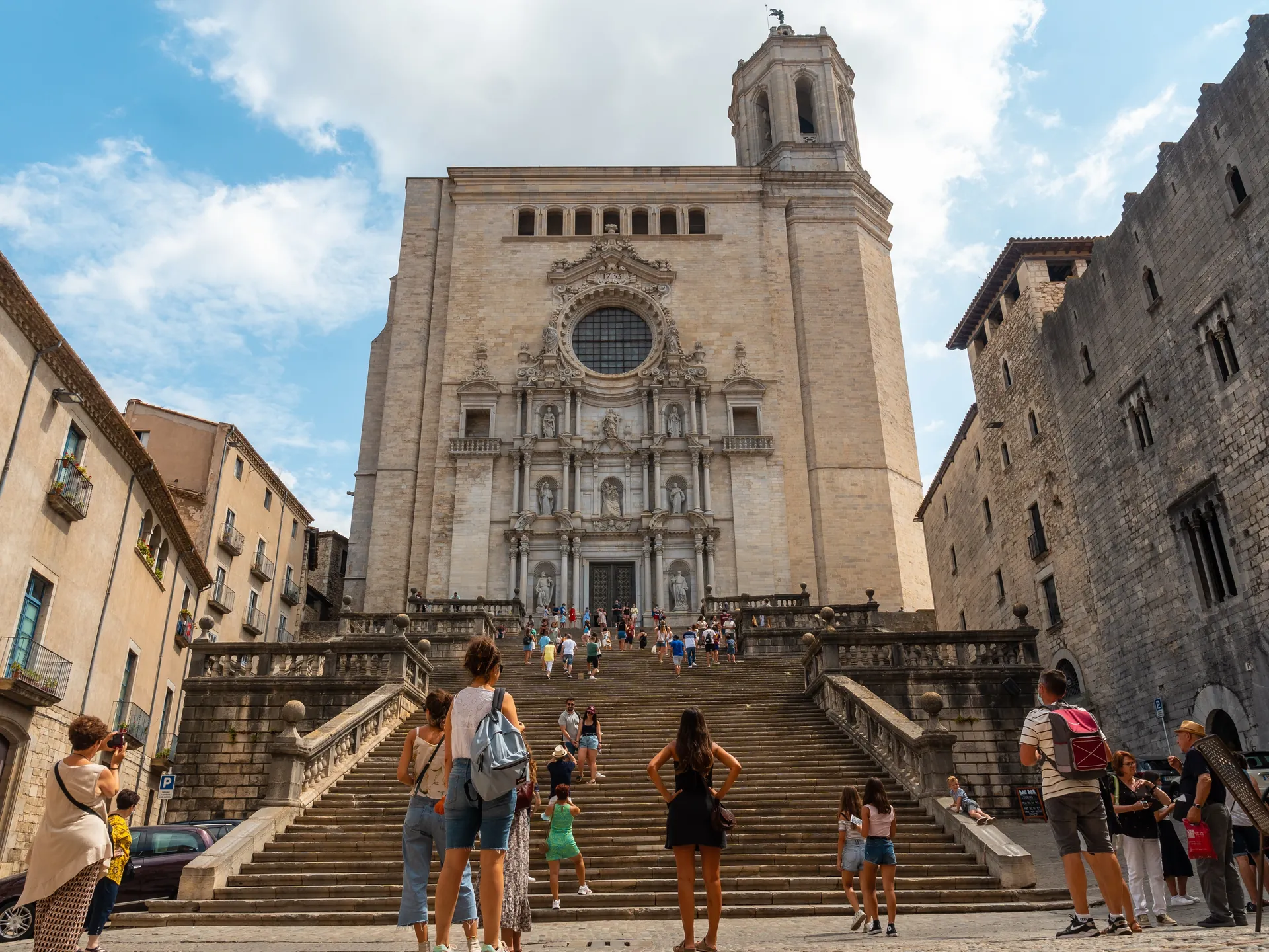 Escaleras, catedra, barii vell Girona