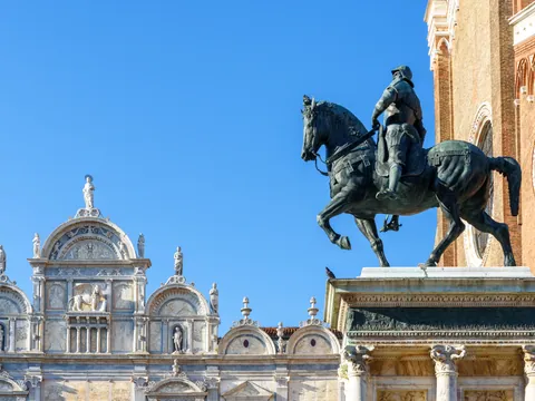 Monumento ecuestre de Bartolomeo Colleoni en Venecia