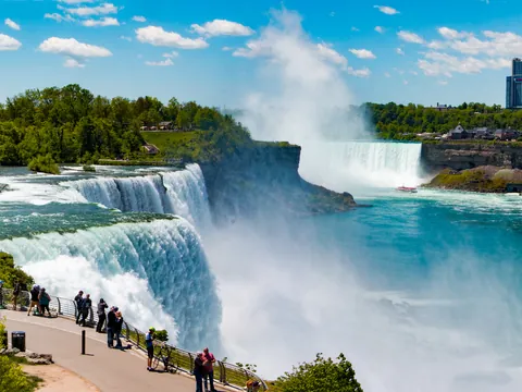 Cataratas del Niágara al norte del estado de Nueva York