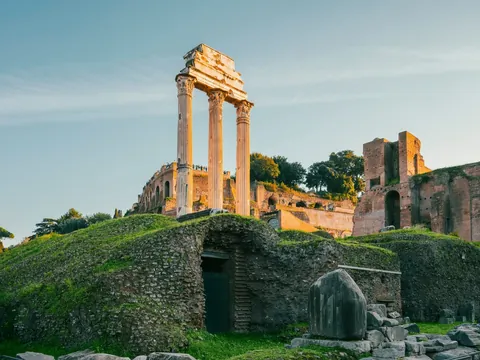 Ruinas Templo de Cástor y Pólux en el Foro Romano, Roma