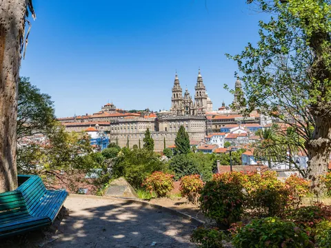 Parque Alameda free tour Santiago Compostela Galicia