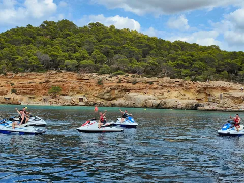excursión Moto Agua Ibiza Cala Salada Sant Antoni