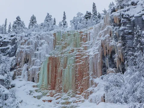 Cascadas de Korouoma en Finlandia