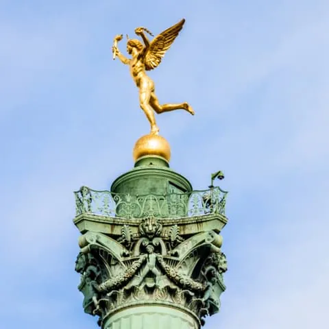 Columna de Julio - Plaza de la Bastilla - Guía de Viaje París - Buendía Tours