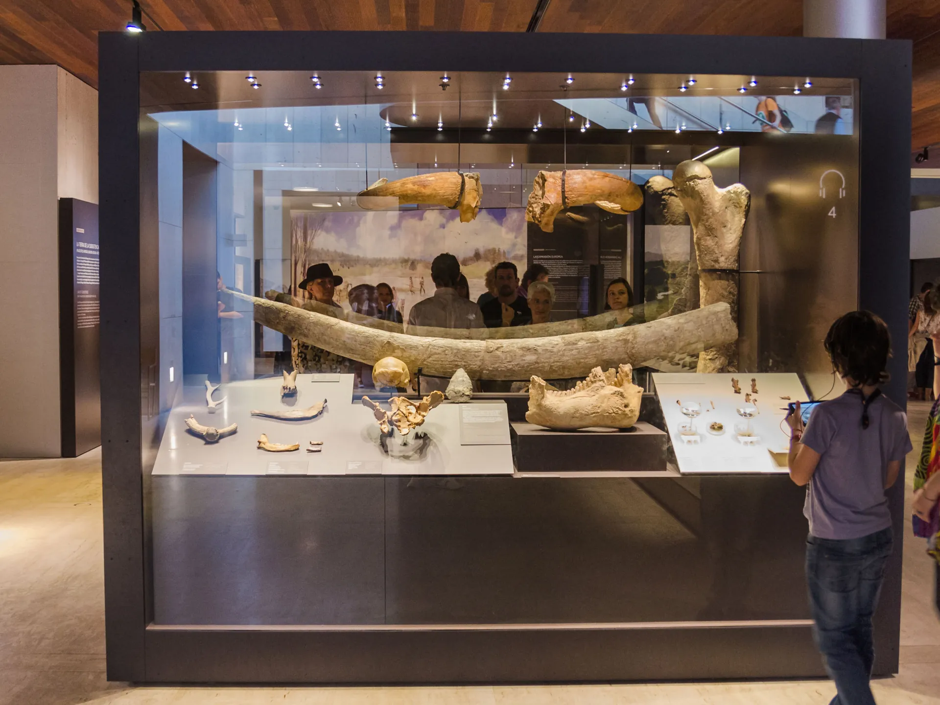 Exposición en el interior del Museo Arqueológico Nacional (MAM) en Madrid, España