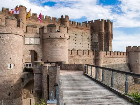 Entrada al Castillo de la Mota en Medina del Campo, Valladolid