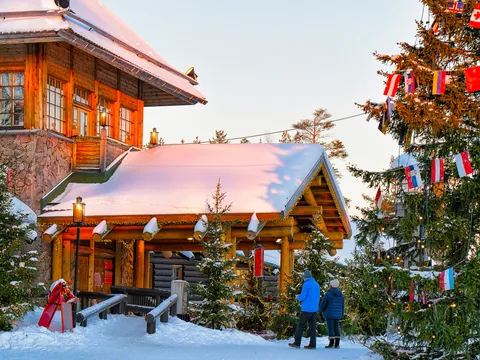 Tienda de souvenirs en la villa de Papá Noel de Rovaniemi.