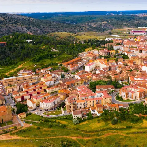 Vista aérea de la ciudad de Soria