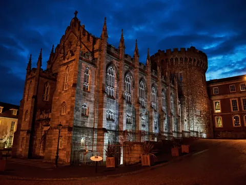 El castillo de Dublín de Dame Street fue la sede del Gobierno británico en Irlanda hasta 1922.