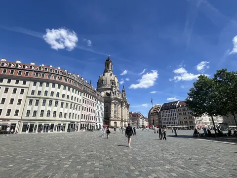 plaza neumarkt mercado nuevo Dresde Alemania