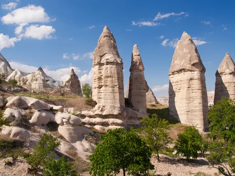Chimeneas de hadas en Pasabag, Valle de los Monjes, Capadocia, Turquía