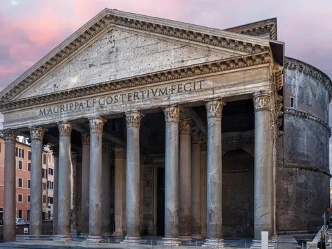 Plano general del Panteón de Roma