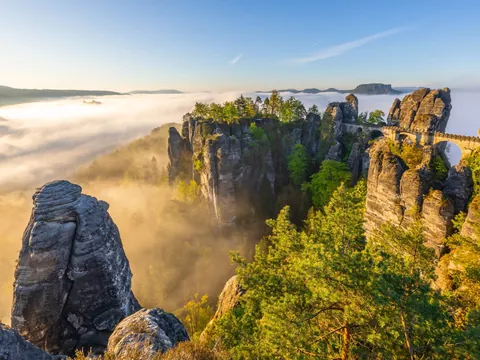 Excursión a Dresde y el Parque Nacional de la Suiza Sajona: Bastei desde Praga