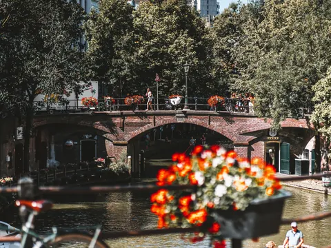Calles y canales de Utrecht Países Bajos