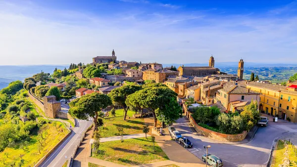 Desde la fortaleza de Montalcino se observan unas vistas de infarto.