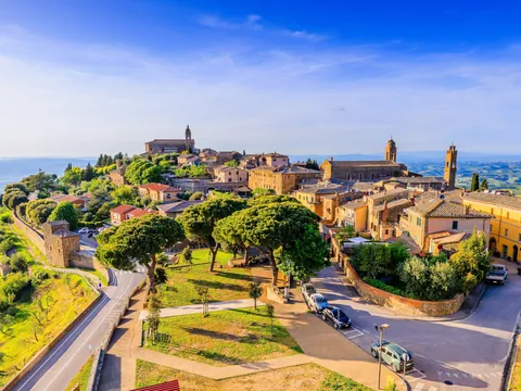 Desde la fortaleza de Montalcino se observan unas vistas de infarto.