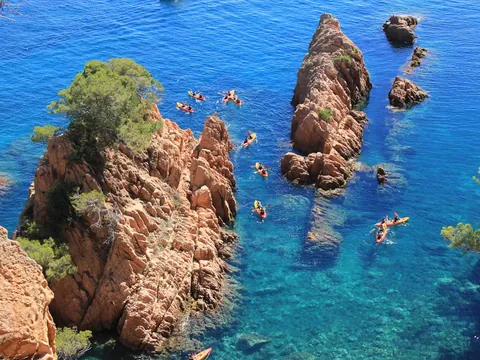 excursión Kayak Snorkel Ibiza Cala Codolar alquiler Kayak Ibiza Baleares
