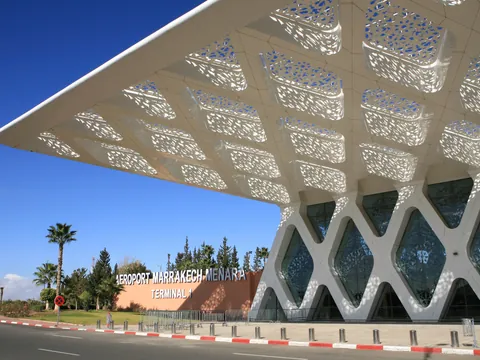 Exterior del aeropuerto Marrakech Menara, Terminal 1