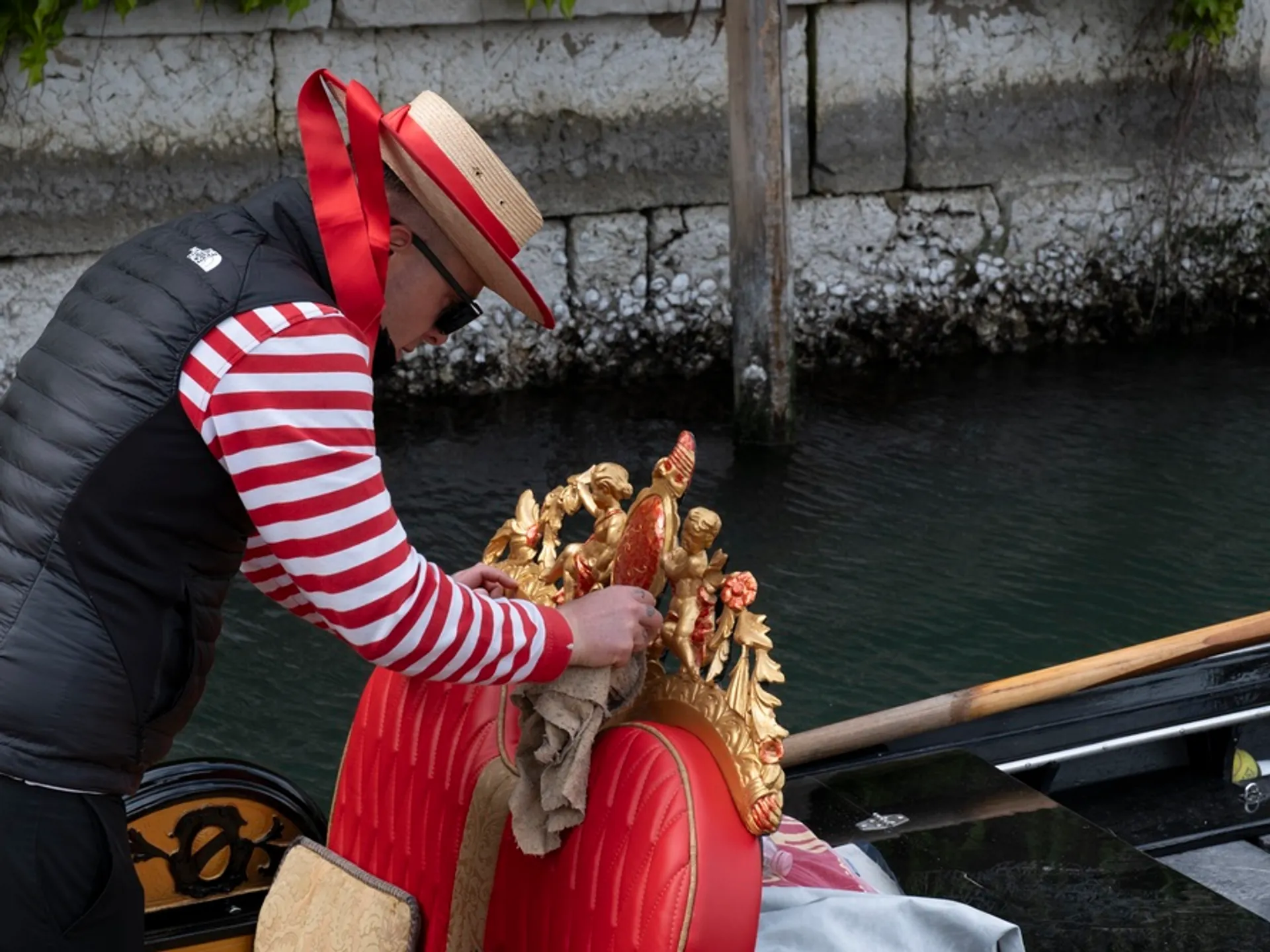 Gondolero en Venecia