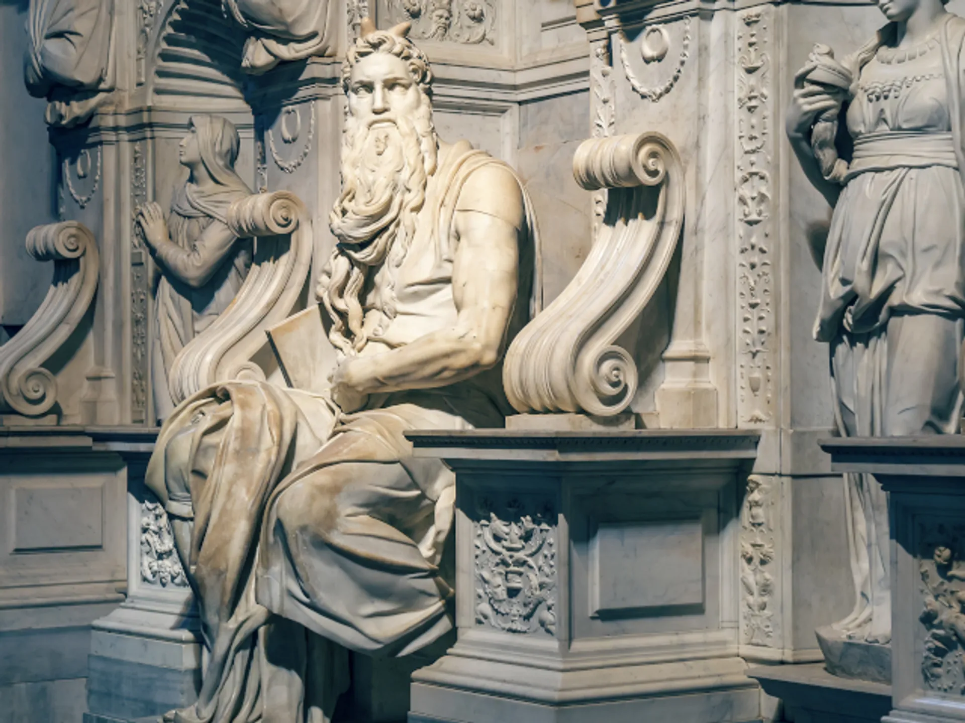 Moises de Miguel Ángel en la Iglesia de San Pietro in Vincoli de Roma