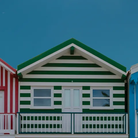 Costa nova y sus casas de rayas de colores