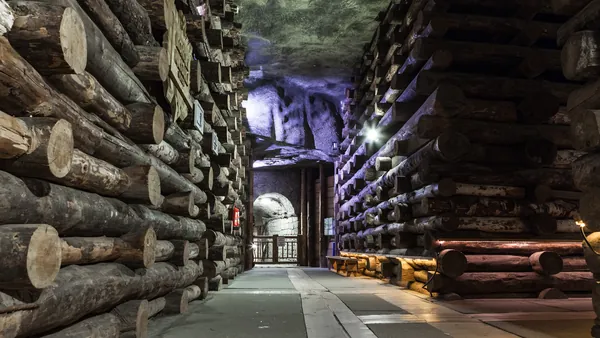 Pasillo de las Minas de Sal de Wieliczka