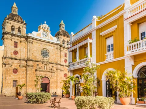 Imagen de la iglesia de San Pablo Claver en Cartagena de Indias, Colombia