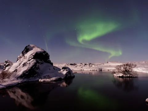 Hielo Lago tour Aurora Boreal islandia Buendía