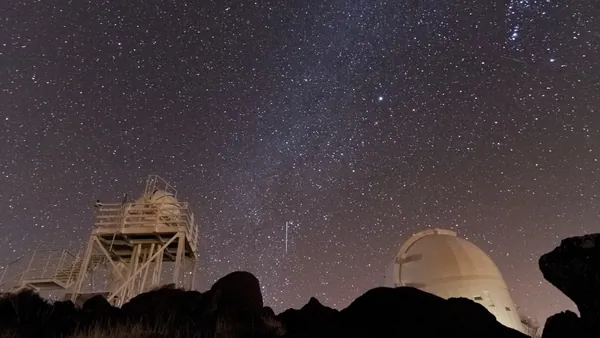 Cielo estrellado en el Observatorio del Teide.