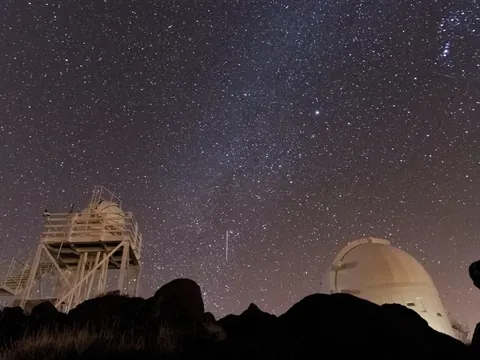 Cielo estrellado en el Observatorio del Teide.